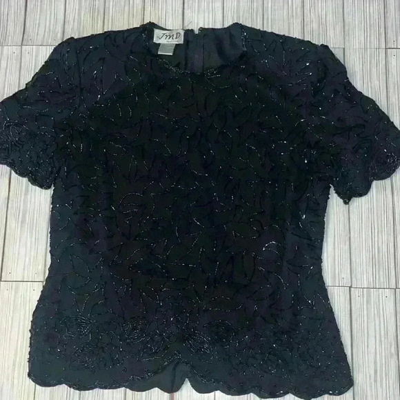 80’s JMD beaded blouse - Picture 1 of 7